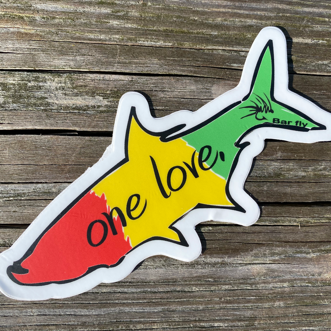 One love tarpon sticker – Bar Fly -drinking & fishing Company